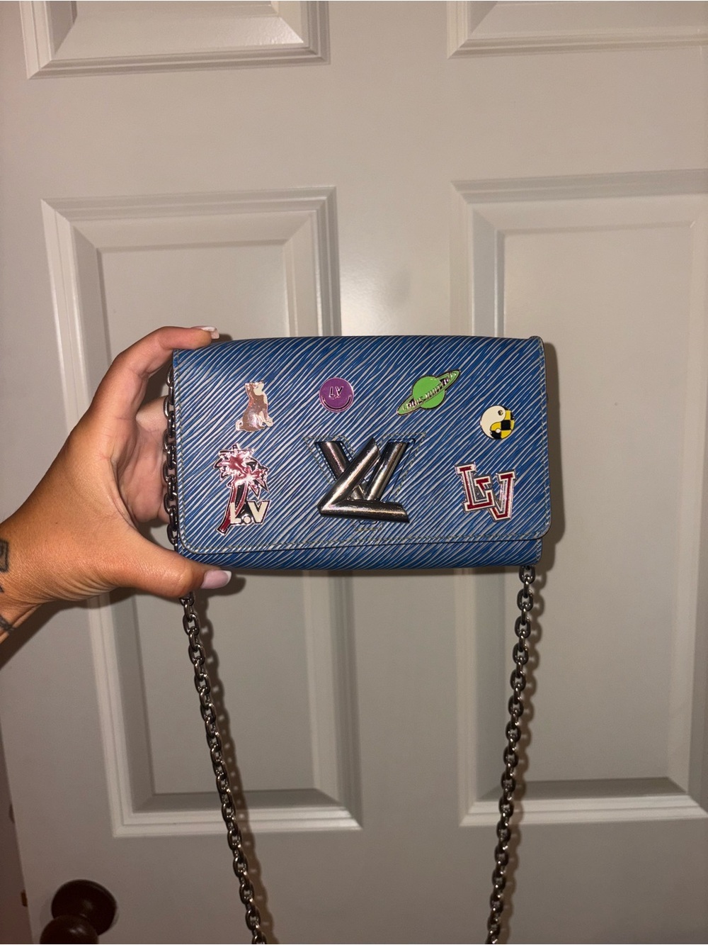 Louis Vuitton Limited Edition Pins Epi Twist Chain Wallet